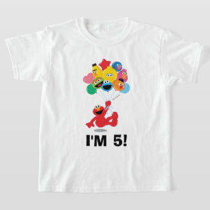T-shirt Rue Sésame Elmo et Pals - Ballons d'anniversaire
