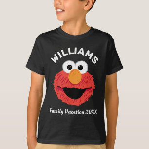 T-shirt Rue Sésame Elmo Famille Vacances