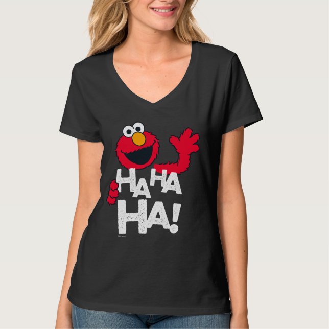 T-shirt Rue Sésame | Elmo - Ha Ha Ha Ha ! (Devant)