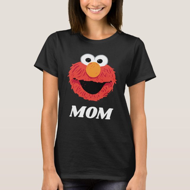 T-shirt Rue Sésame | Elmo Mom (Devant)