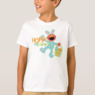 T-shirt Rue Sésame - Elmo Pâques Hoppy