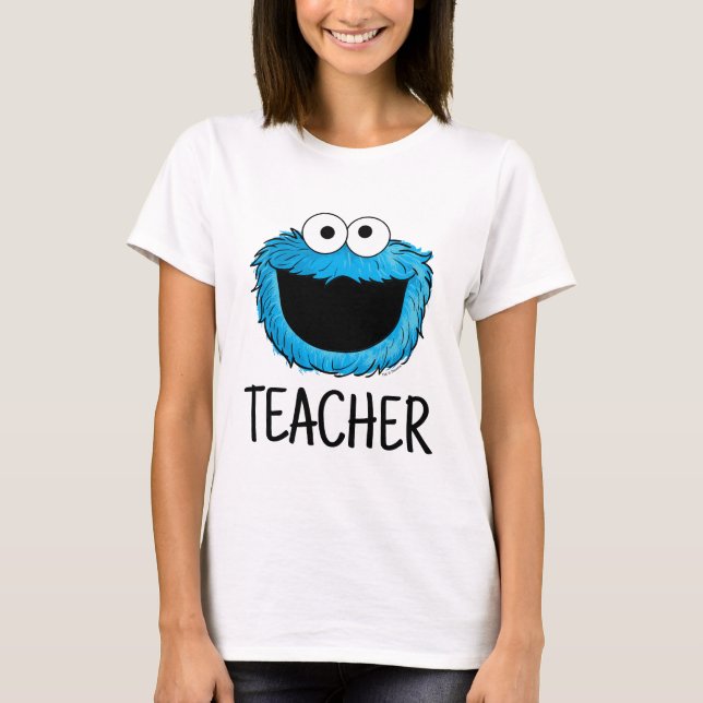 T-shirt Rue Sésame | Enseignant de Cookie Monster (Devant)