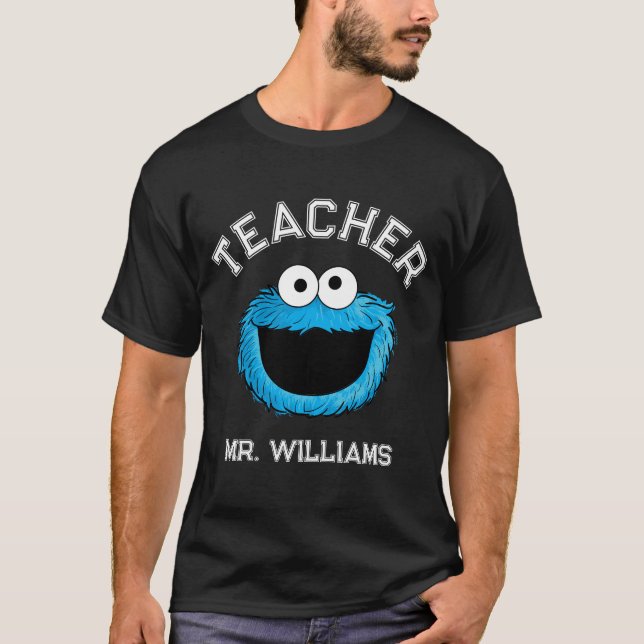 T-shirt Rue Sésame | Enseignant de Cookie Monster (Devant)