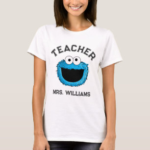 T-shirt Rue Sésame Enseignant de Cookie Monster
