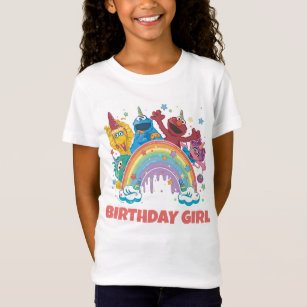 T-Shirt Rue Sésame Fille d'anniversaire