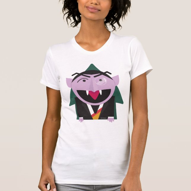 T-shirt Rue Sésame | Illustration Count von Count (Devant)
