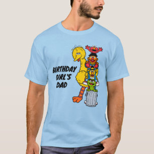 T-shirt Rue Sésame Je suis le père de la fille d'anniver