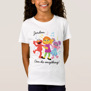 T-Shirt Rue Sésame   Julia, Elmo et Abby dansent