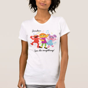 T-shirt Rue Sésame Julia, Elmo et Abby dansent