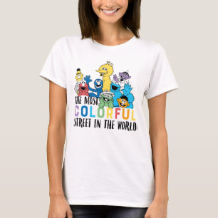 T-shirt Rue Sésame La Rue La Plus Colorée