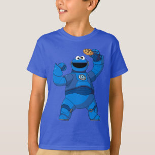 T-shirt Rue Sésame Méca Builders Cookie Monster