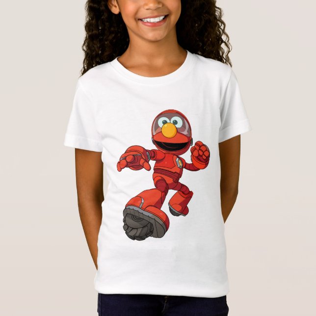 T-Shirt Rue Sésame | Méca Builders Elmo En Action (Devant)