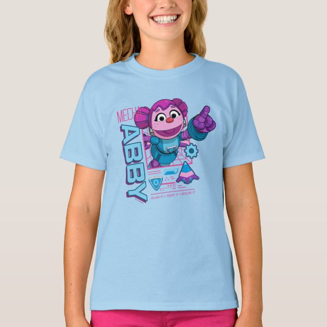 T-shirt Rue Sésame | Mécaniciens Abby Cadabby (Devant)