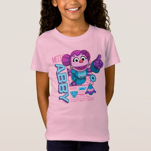 T-Shirt Rue Sésame | Mécaniciens Abby Cadabby (Devant)