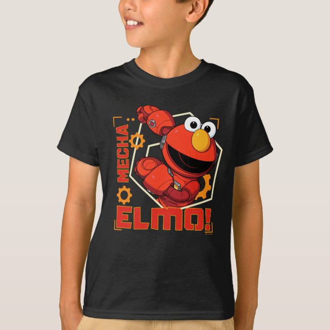 T-shirt Rue Sésame | Mécaniciens Elmo Design (Devant)