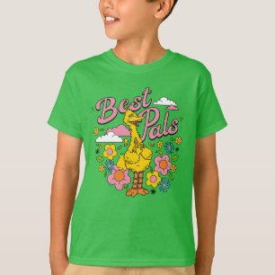 T-shirt Rue Sésame Meilleurs potes d'oiseaux jaunes