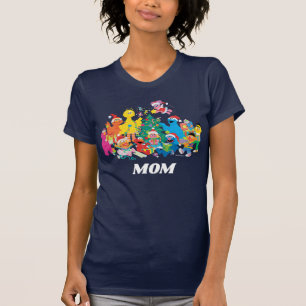T-shirt Rue Sésame Noël avec toute la bande