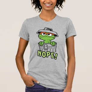 T-shirt Rue Sésame Oscar le Grouch Nope!