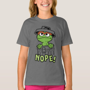 T-shirt Rue Sésame Oscar le Grouch Nope!