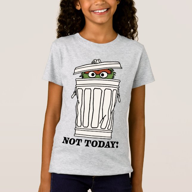 T-Shirt Rue Sésame | Oscar le Grouch Pas aujourd'hui! (Devant)