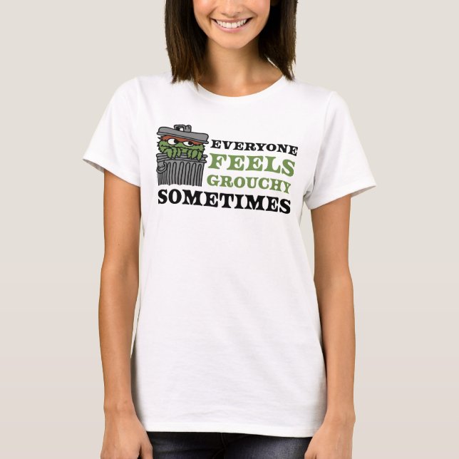 T-shirt Rue Sésame | Oscar le Grouch se sent Grouch (Devant)