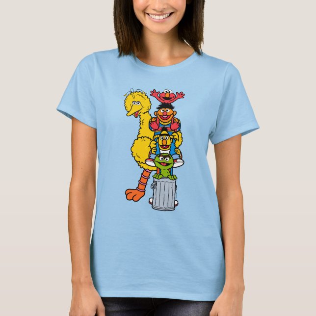 T-shirt Rue Sésame | Pose Pals Street Sesame (Devant)