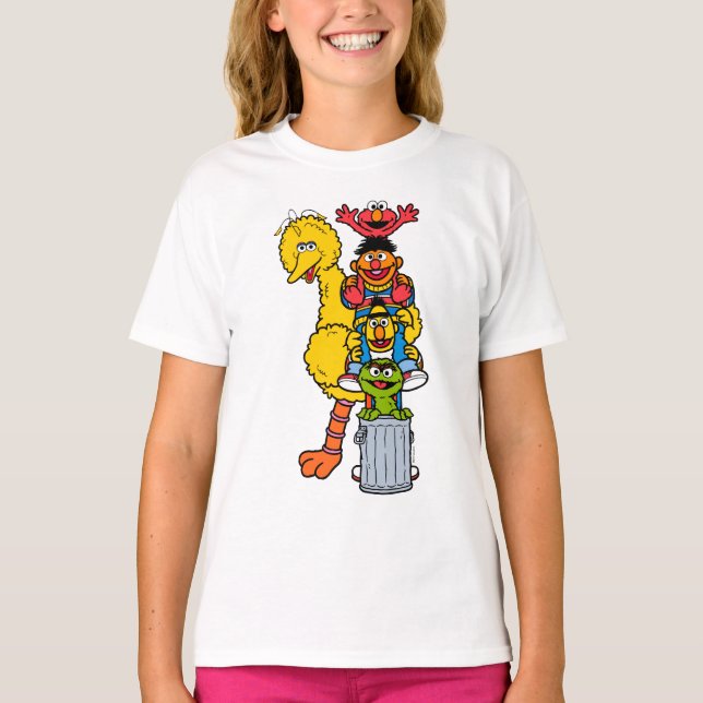 T-shirt Rue Sésame | Pose Pals Street Sesame (Devant)
