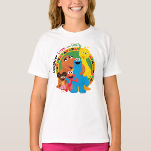 T-shirt Rue Sésame Rire, amour et unité