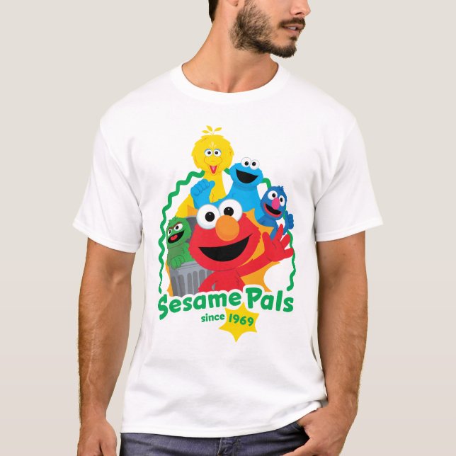 T-shirt Rue Sésame | Sesame Pals depuis 1969 (Devant)