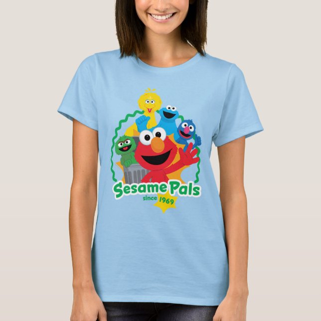 T-shirt Rue Sésame | Sesame Pals depuis 1969 (Devant)