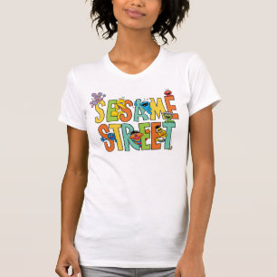 T-shirt Rue Sésame Sesame Street Type Pals