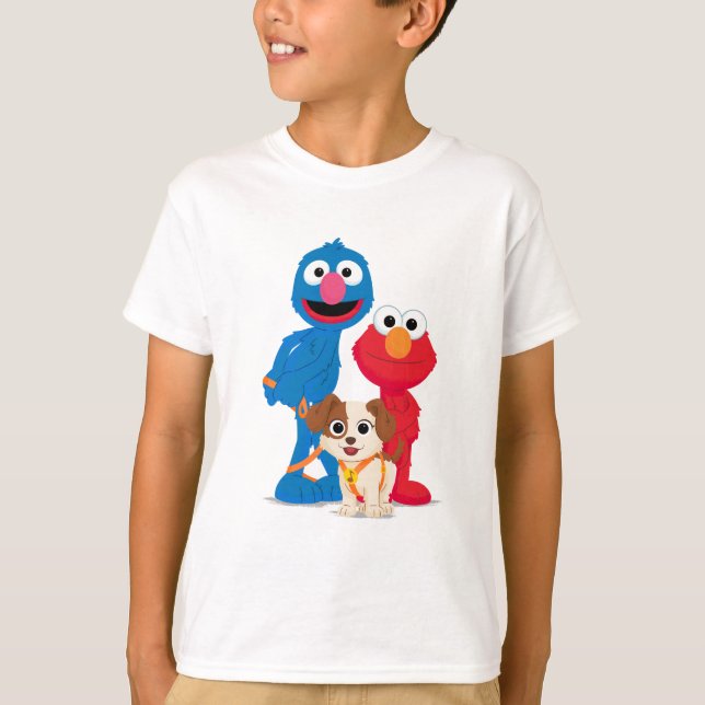 T-shirt Rue Sésame | Tango Avec Grover & Elmo (Devant)