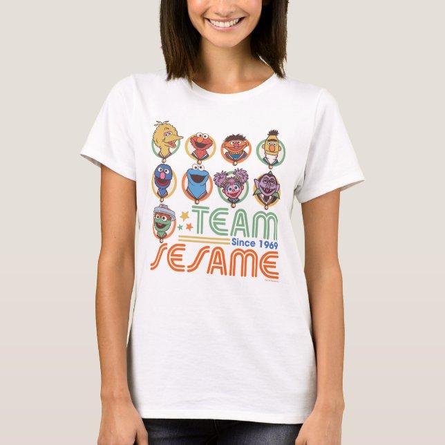 T-shirt Rue Sésame | Team Sesame depuis 1969 (Devant)