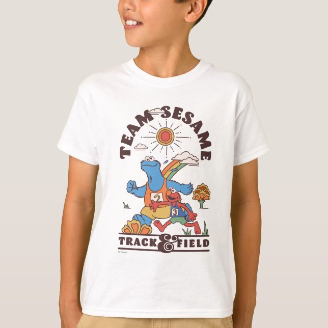 T-shirt Rue Sésame | Team Sesame Track & Field (Devant)