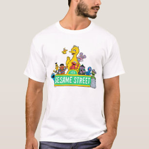 T-shirt Rue Sésame   Tout autour de l'enseigne de la rue S