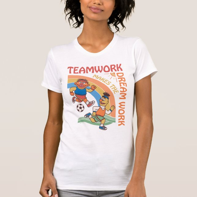 T-shirt Rue Sésame | Travail d'équipe Ernie & Bert (Devant)