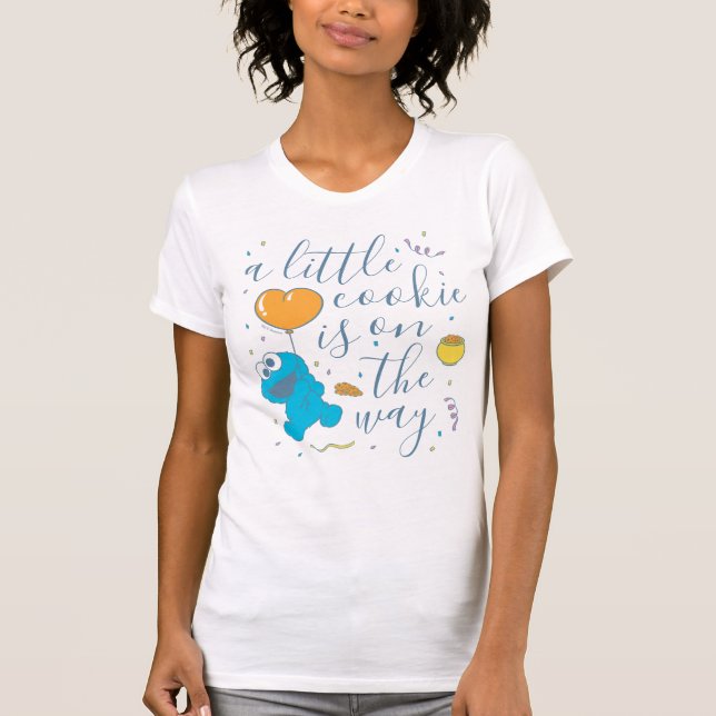 T-shirt Rue Sésame | Un petit cookie est en route (Devant)