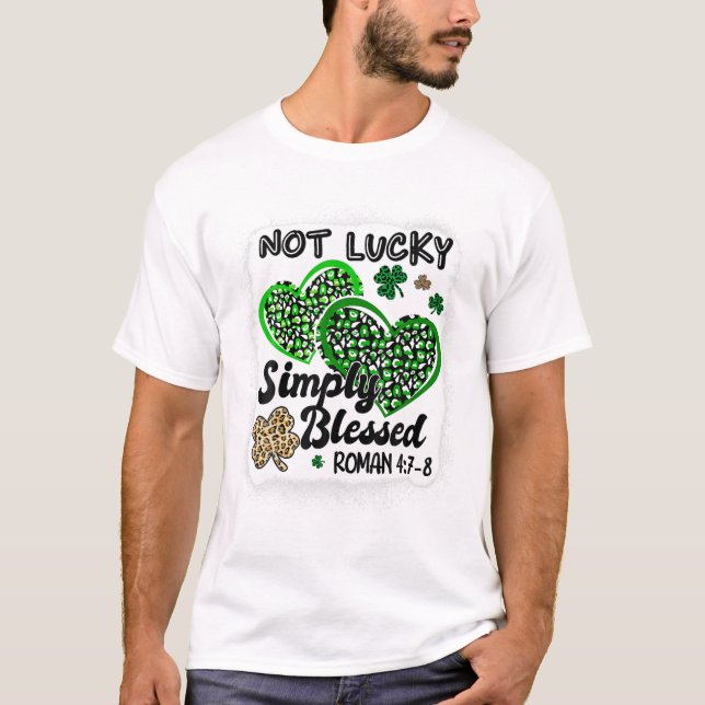 T-shirt Rue Simplement Chanceuse Bénie (Devant)