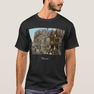 T-shirt Rues de Chester, Angleterre (vers 1900)