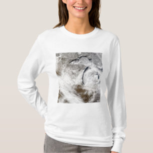 T-shirt Rues de nuage au-dessus du lac Supérieur et de la