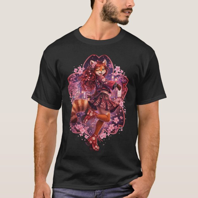 T-shirt Rues des fleurs de cerisier (Devant)