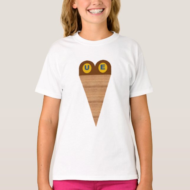 T-shirt Ruffle blanc  GLACES UE (Devant)