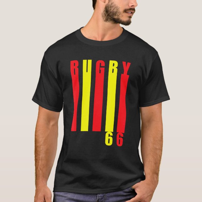 T-shirt Rugby 66 Rugby Club Perpignan Sang Catalan Et Alle (Devant)