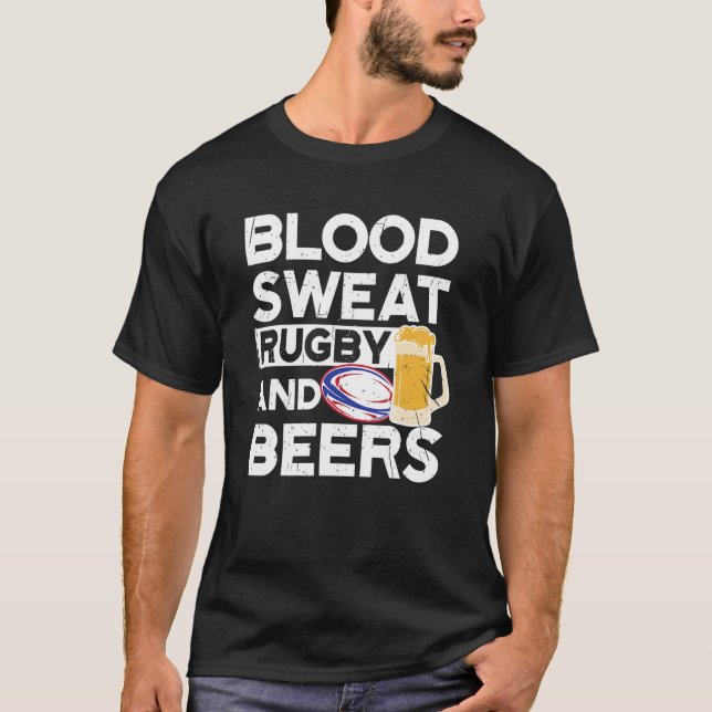 T-shirt Rugby À Sueur De Sang Et Bières Samoa (Devant)