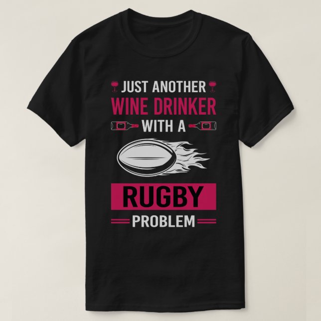 T-shirt Rugby À Vin (Design devant)