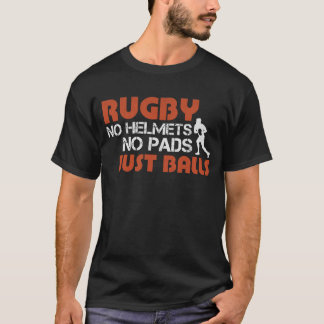 T-shirt Rugby aucuns casques aucune idée de cadeau des