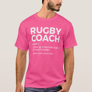 T-shirt Rugby Coach Définition Rugby Trainer Meilleur Coac