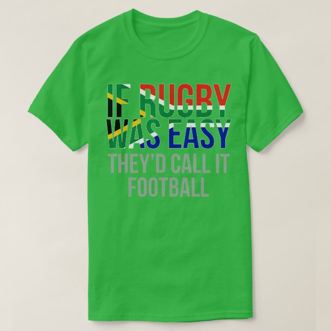T-shirt Rugby d'Afrique du Sud rugby amusant (Design devant)