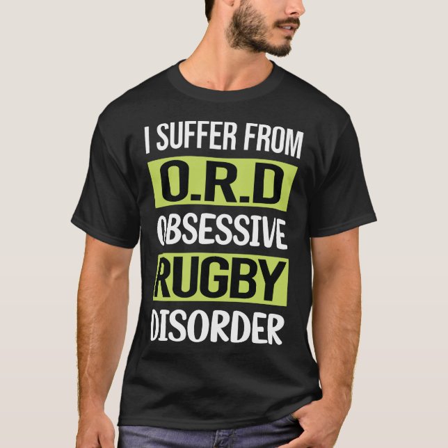 T-shirt Rugby d'amour obsessionnel (Devant)