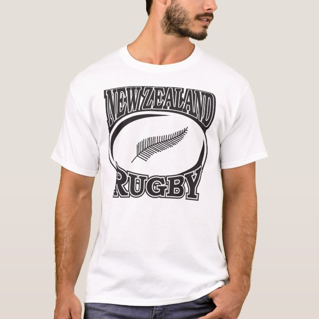T-shirt Rugby de la Nouvelle Zélande (Devant)